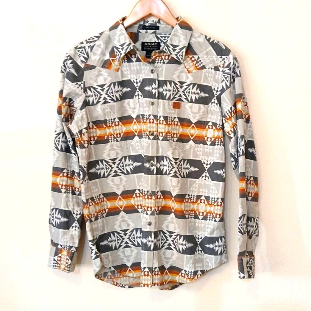 Ariat with Pendleton Billie jean button down arrowhead western shirt - Picture 2 of 9